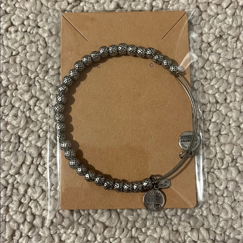 Alex and Ani Elegant Silver Beaded Bracelet